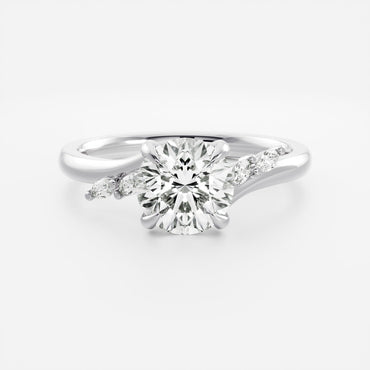 Marquise Cut Cluster Styled Lab Grown Diamond Engagement Ring