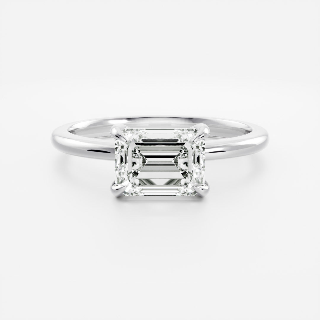 Marquise Cut Cluster Styled Lab Grown Diamond Engagement Ring