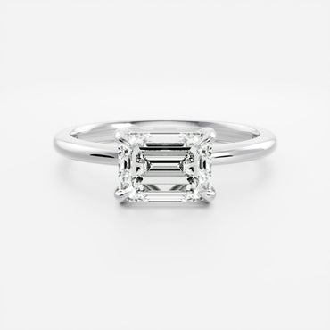 Marquise Cut Cluster Styled Lab Grown Diamond Engagement Ring