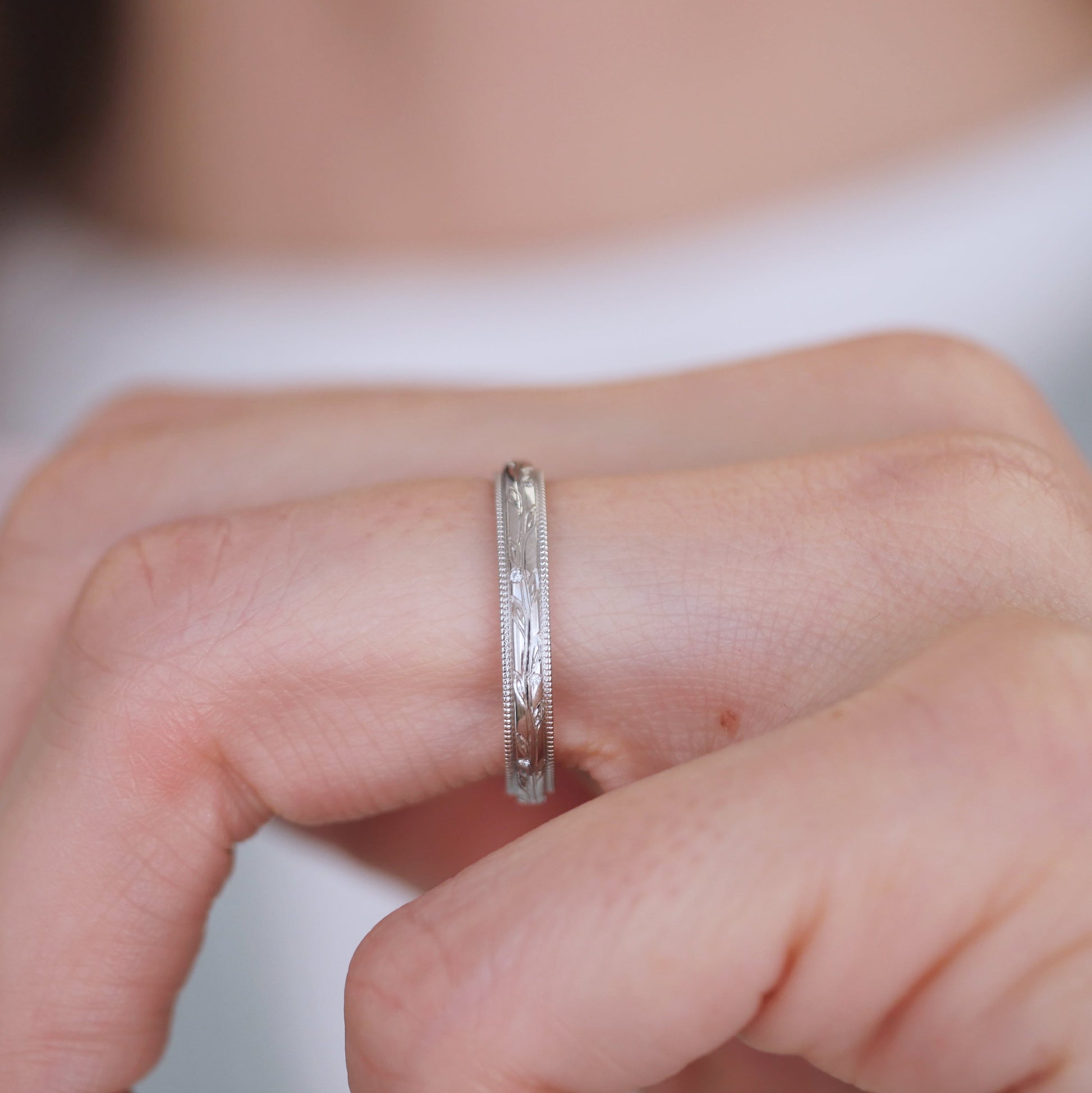 0.25 TCW Round Shaped Half Eternity Lab Grown Diamond Wedding Band