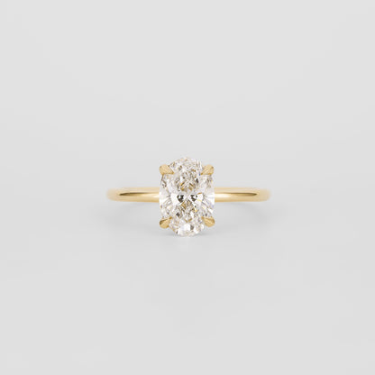 1.52 CT Oval Cut Solitaire Lab Grown Diamond Engagement Ring