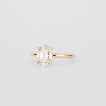1.52 CT Oval Cut Solitaire Lab Grown Diamond Engagement Ring