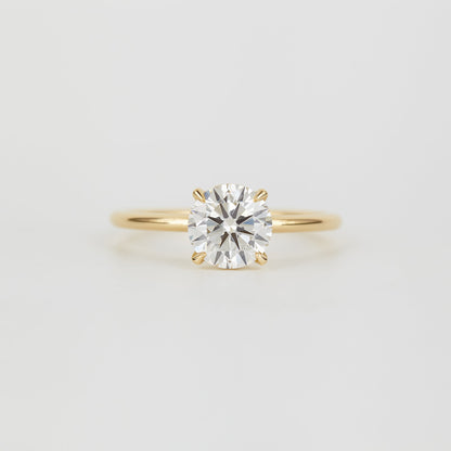 1.52 CT Round Cut Solitaire Lab Grown Diamond Engagement Ring