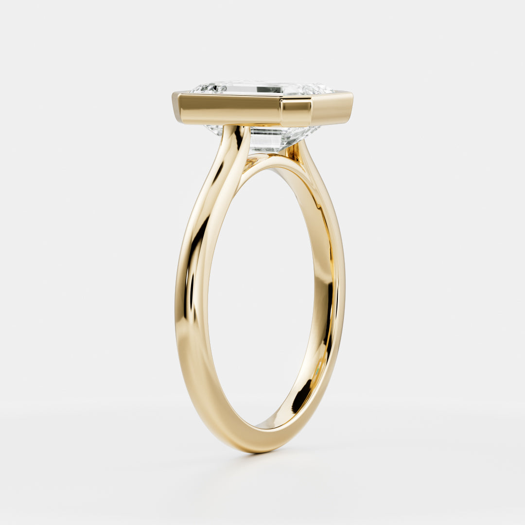 Marquise Cut Cluster Styled Lab Grown Diamond Engagement Ring