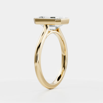 Marquise Cut Cluster Styled Lab Grown Diamond Engagement Ring