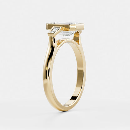 Marquise Cut Cluster Styled Lab Grown Diamond Engagement Ring