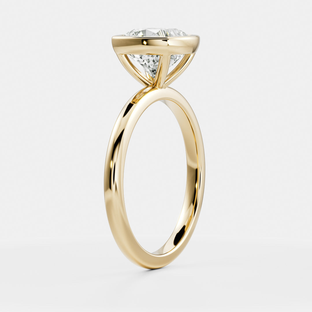 Marquise Cut Cluster Styled Lab Grown Diamond Engagement Ring