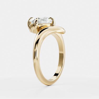 Marquise Cut Cluster Styled Lab Grown Diamond Engagement Ring