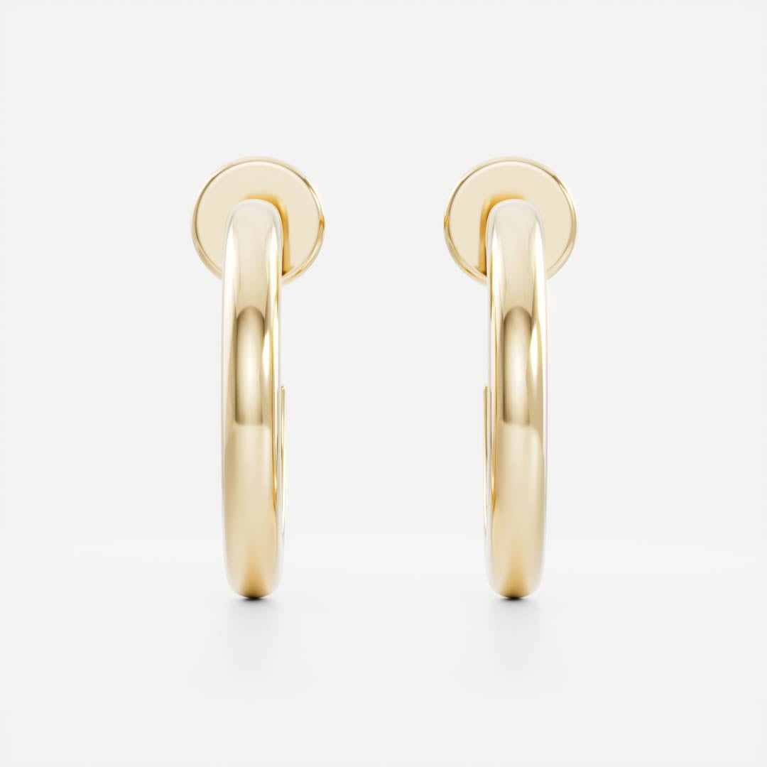 Classic Hoop Earrings in Gold