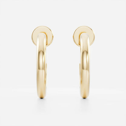 Classic Hoop Earrings in Gold