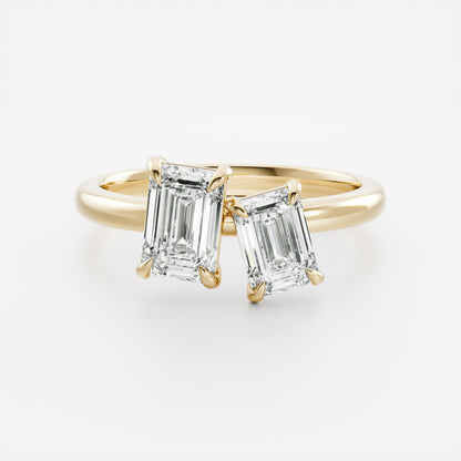 Marquise Cut Cluster Styled Lab Grown Diamond Engagement Ring