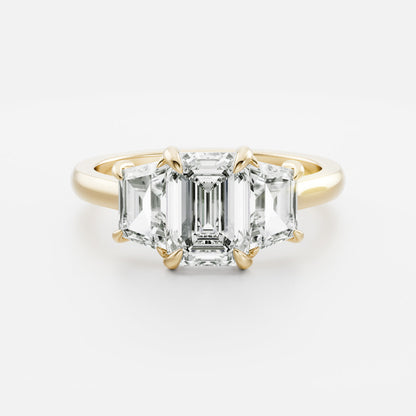 Marquise Cut Cluster Styled Lab Grown Diamond Engagement Ring