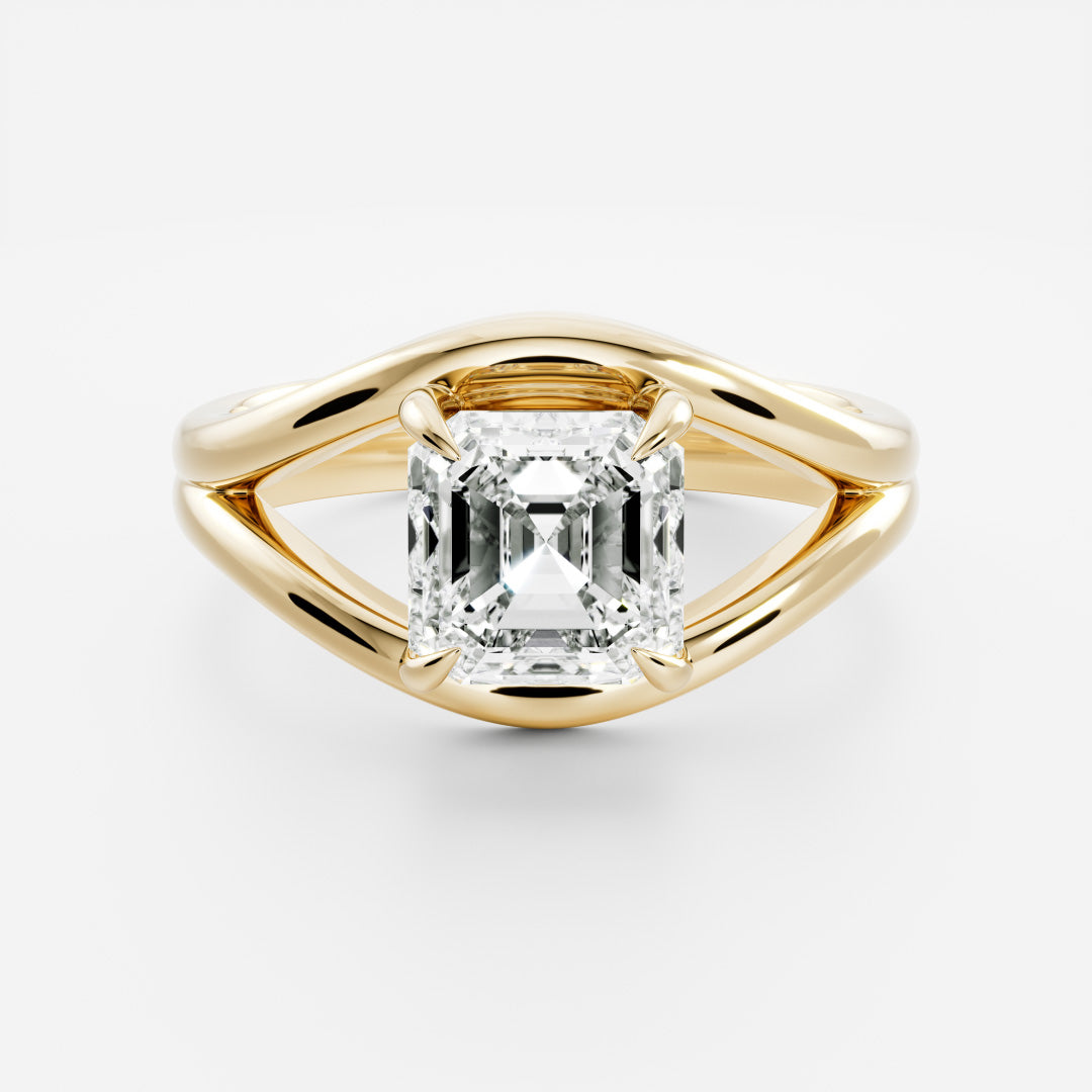 Marquise Cut Cluster Styled Lab Grown Diamond Engagement Ring