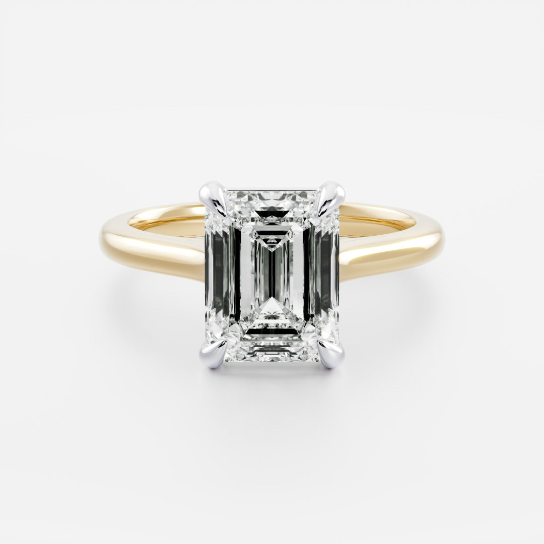 Marquise Cut Cluster Styled Lab Grown Diamond Engagement Ring