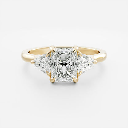 Marquise Cut Cluster Styled Lab Grown Diamond Engagement Ring