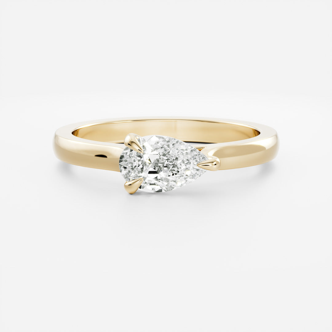 Marquise Cut Cluster Styled Lab Grown Diamond Engagement Ring