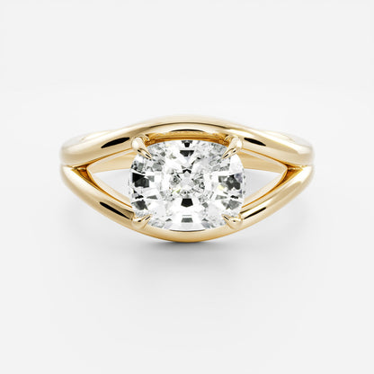 Marquise Cut Cluster Styled Lab Grown Diamond Engagement Ring