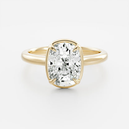 Marquise Cut Cluster Styled Lab Grown Diamond Engagement Ring