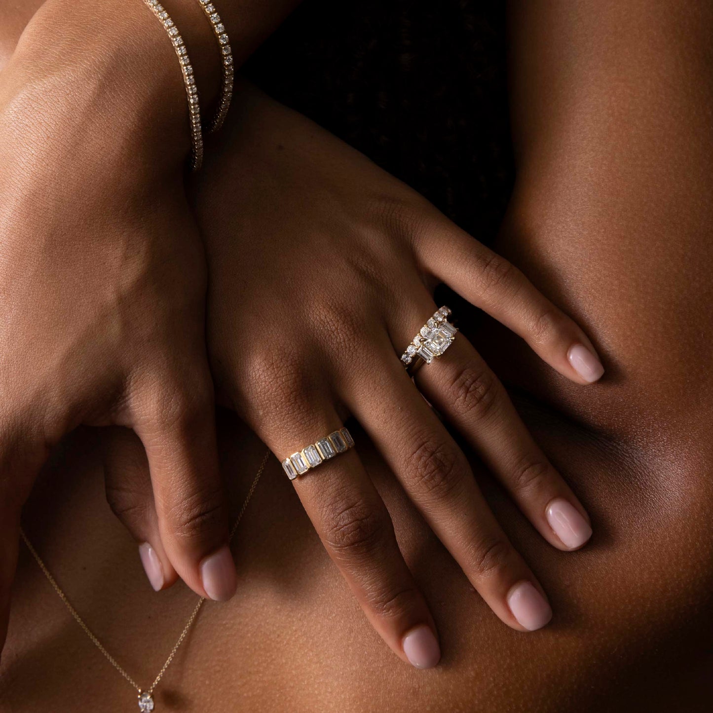 0.25 TCW Round Shaped Half Eternity Lab Grown Diamond Wedding Band