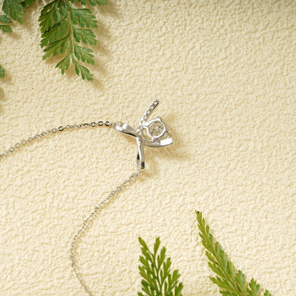 1.0 TCW Round Moissanite Diamond Unique Pendant Necklace in Solid Gold 8