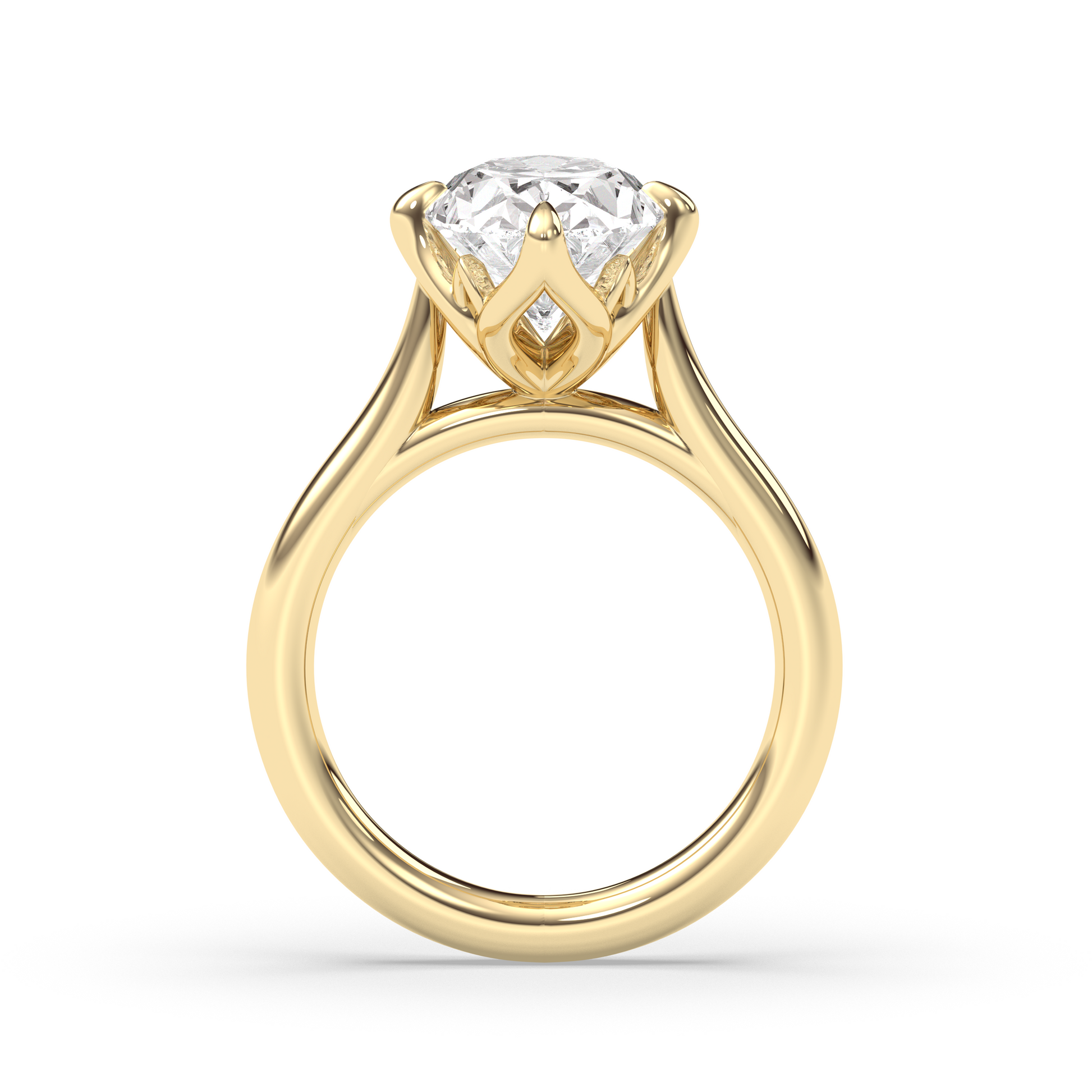 Marquise Shaped Three Stone Lab Grown Diamond Engagement Ring