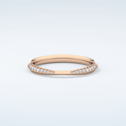 0.16 TCW Round Shaped Moissanite Wedding Band 7