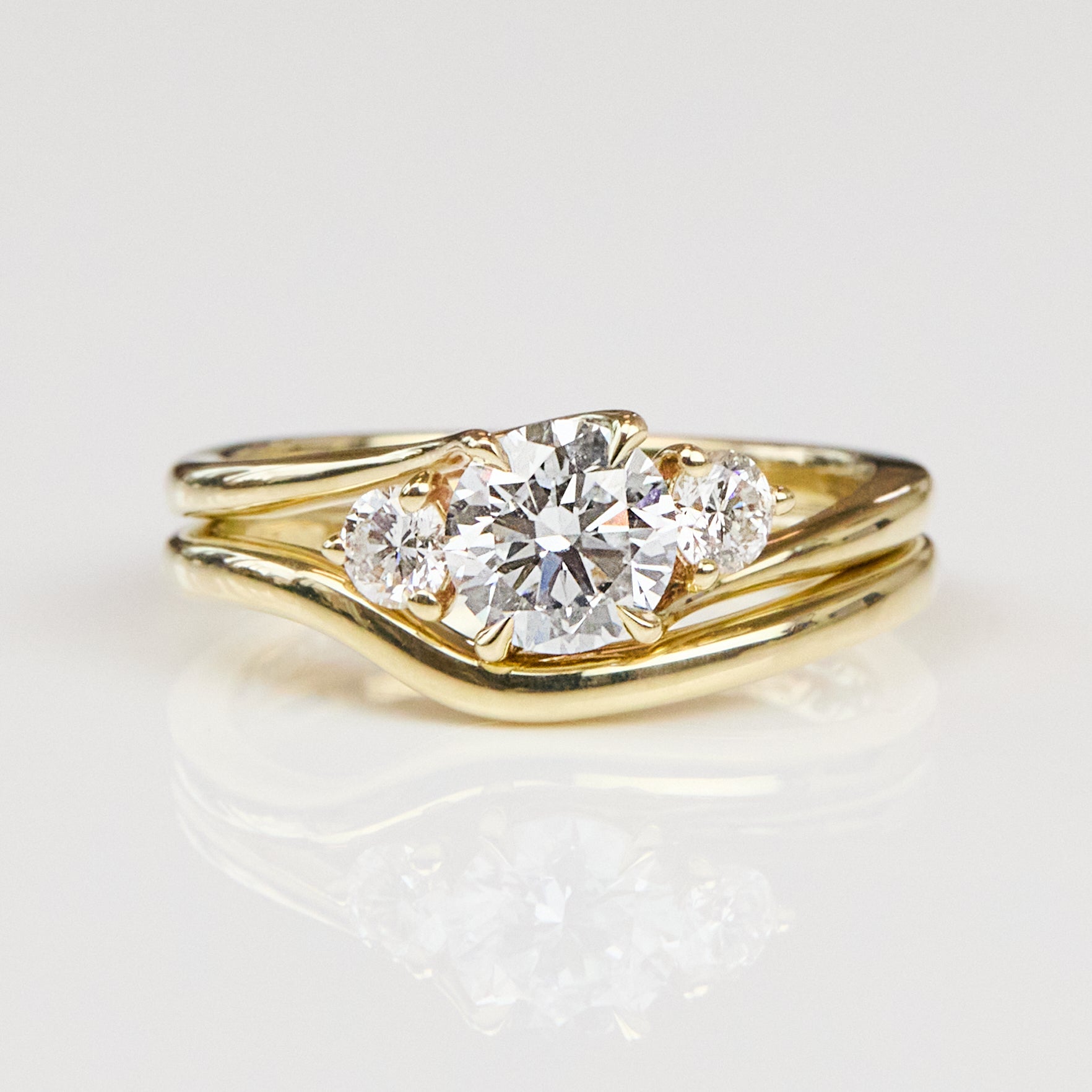 0.25 TCW Round Shaped Half Eternity Lab Grown Diamond Wedding Band