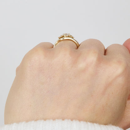 0.25 TCW Round Shaped Half Eternity Lab Grown Diamond Wedding Band