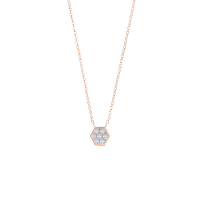 0.30 CT Round Moissanite Diamond Pendant Necklace in Solid Gold 8