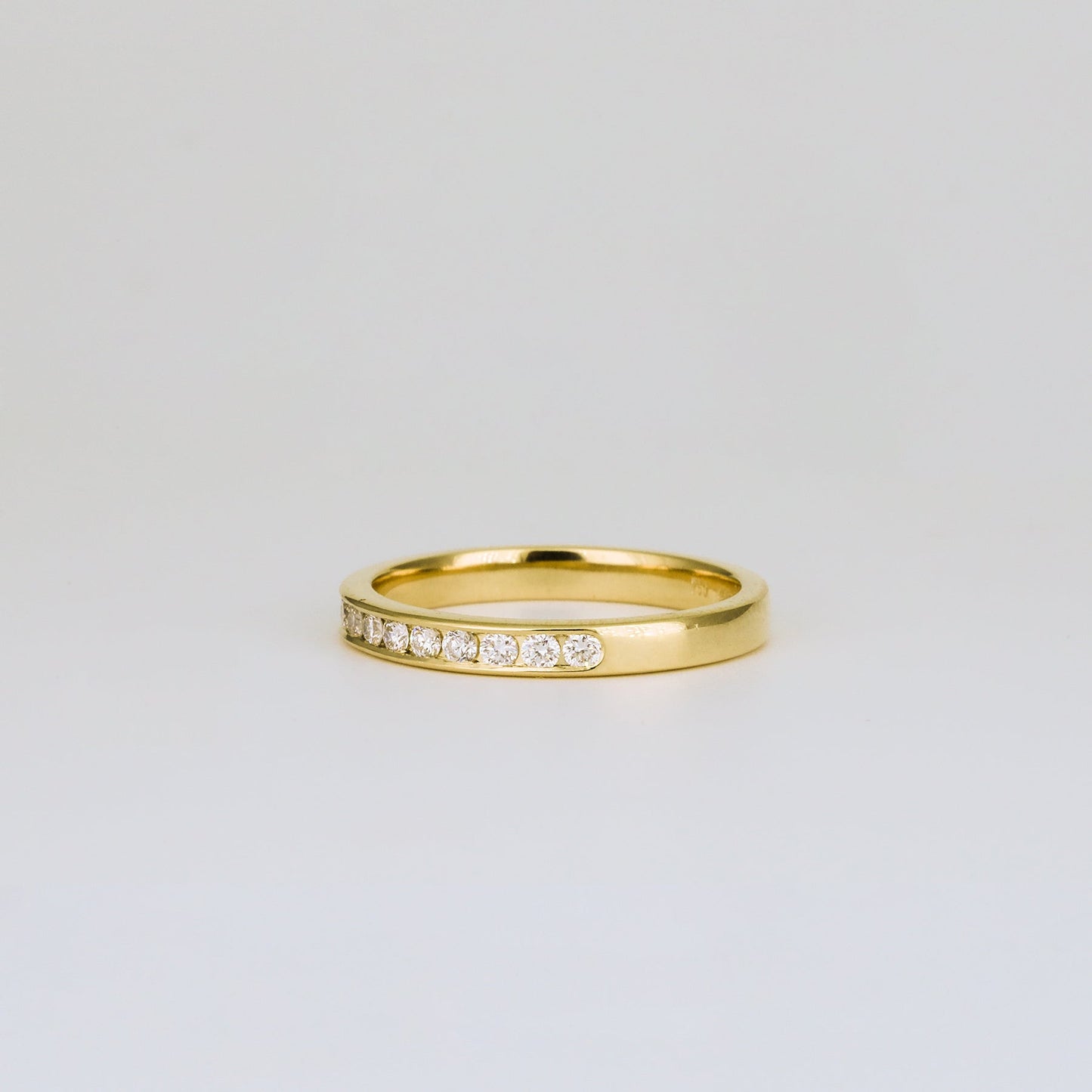 0.32 TCW Round Stones Half Eternity Lab Grown Diamond Wedding Band