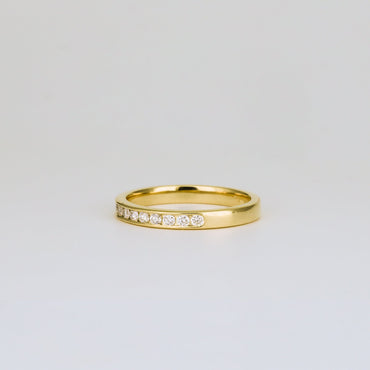 0.32 TCW Round Stones Half Eternity Lab Grown Diamond Wedding Band