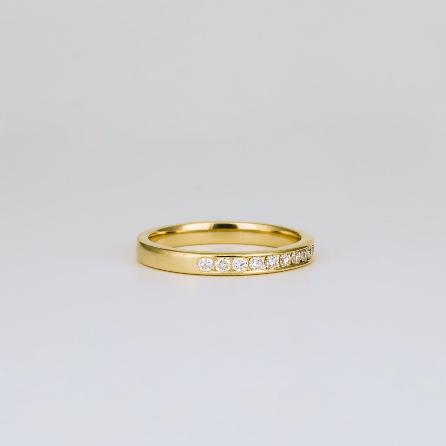 0.32 TCW Round Stones Half Eternity Lab Grown Diamond Wedding Band