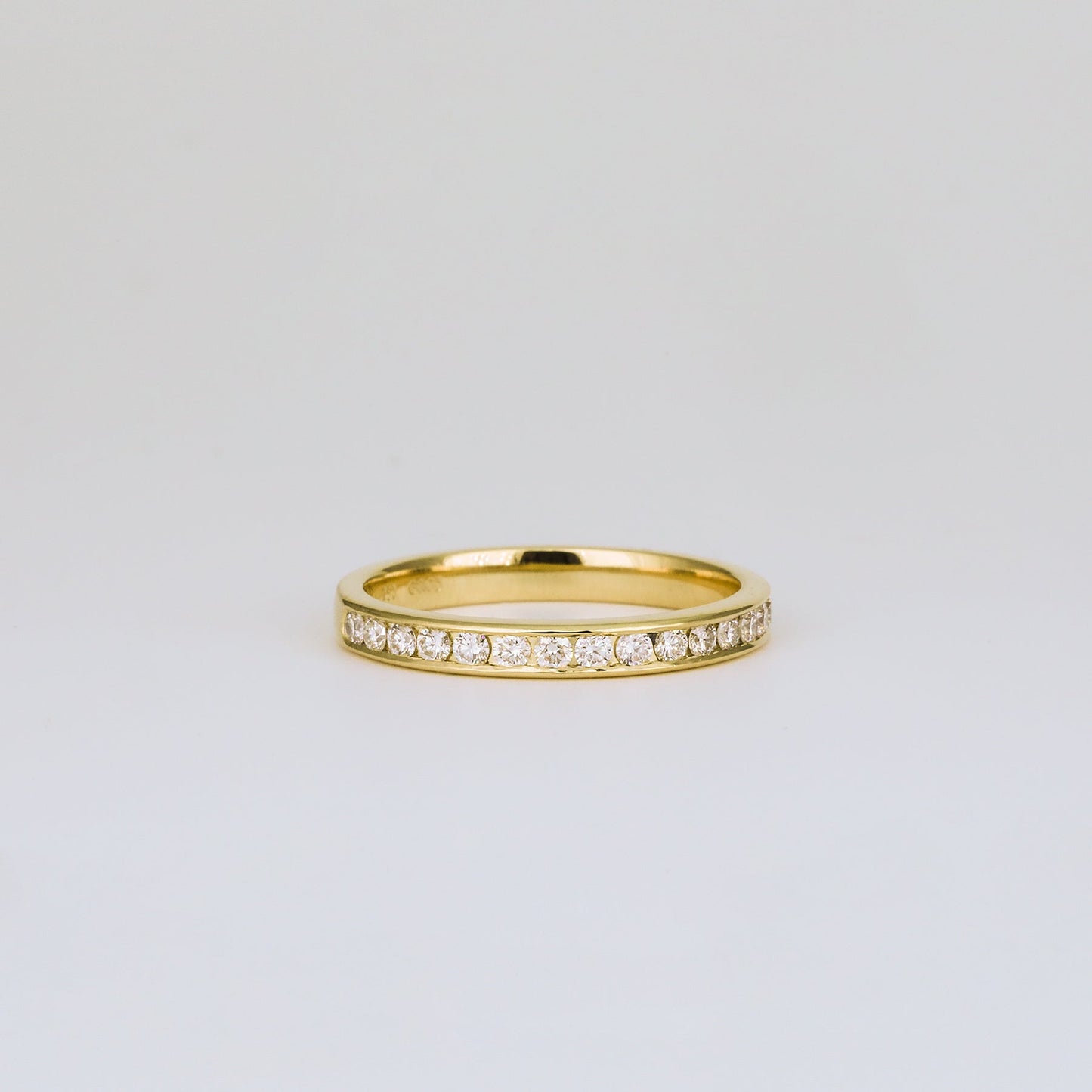 0.32 TCW Round Stones Half Eternity Lab Grown Diamond Wedding Band