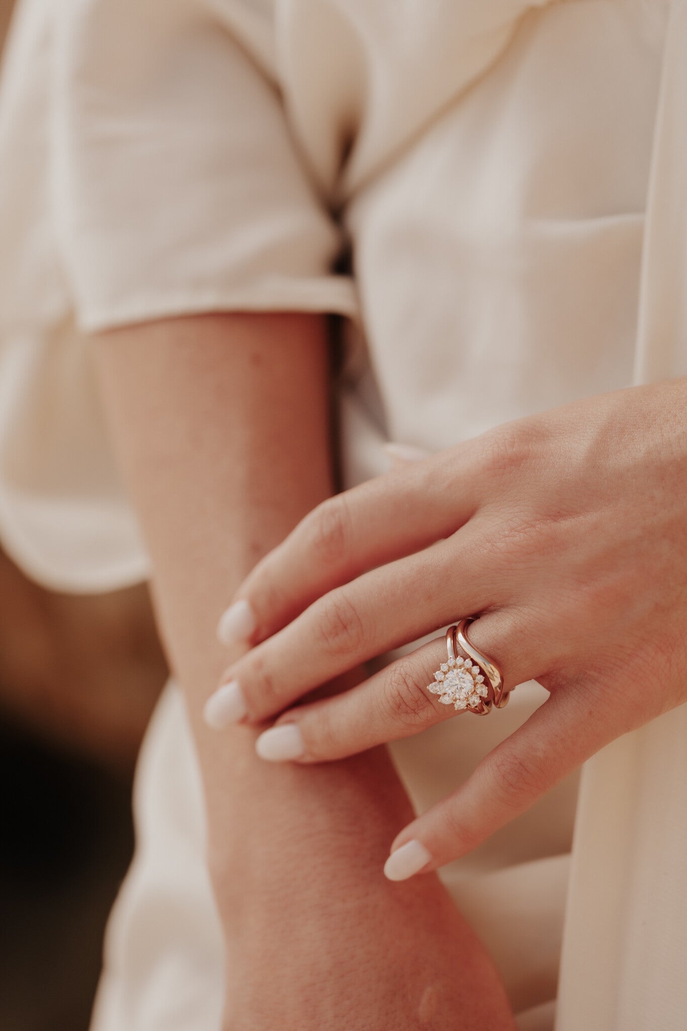 0.25 TCW Round Shaped Half Eternity Lab Grown Diamond Wedding Band