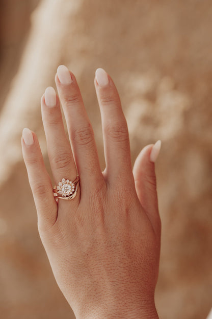 0.25 TCW Round Shaped Half Eternity Lab Grown Diamond Wedding Band