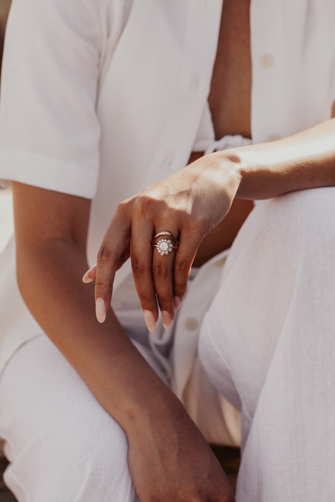 0.25 TCW Round Shaped Half Eternity Lab Grown Diamond Wedding Band