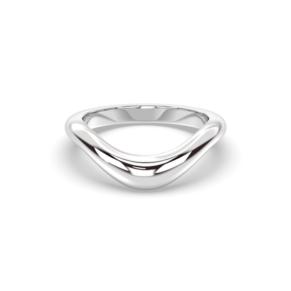 0.25 TCW Round Shaped Half Eternity Lab Grown Diamond Wedding Band