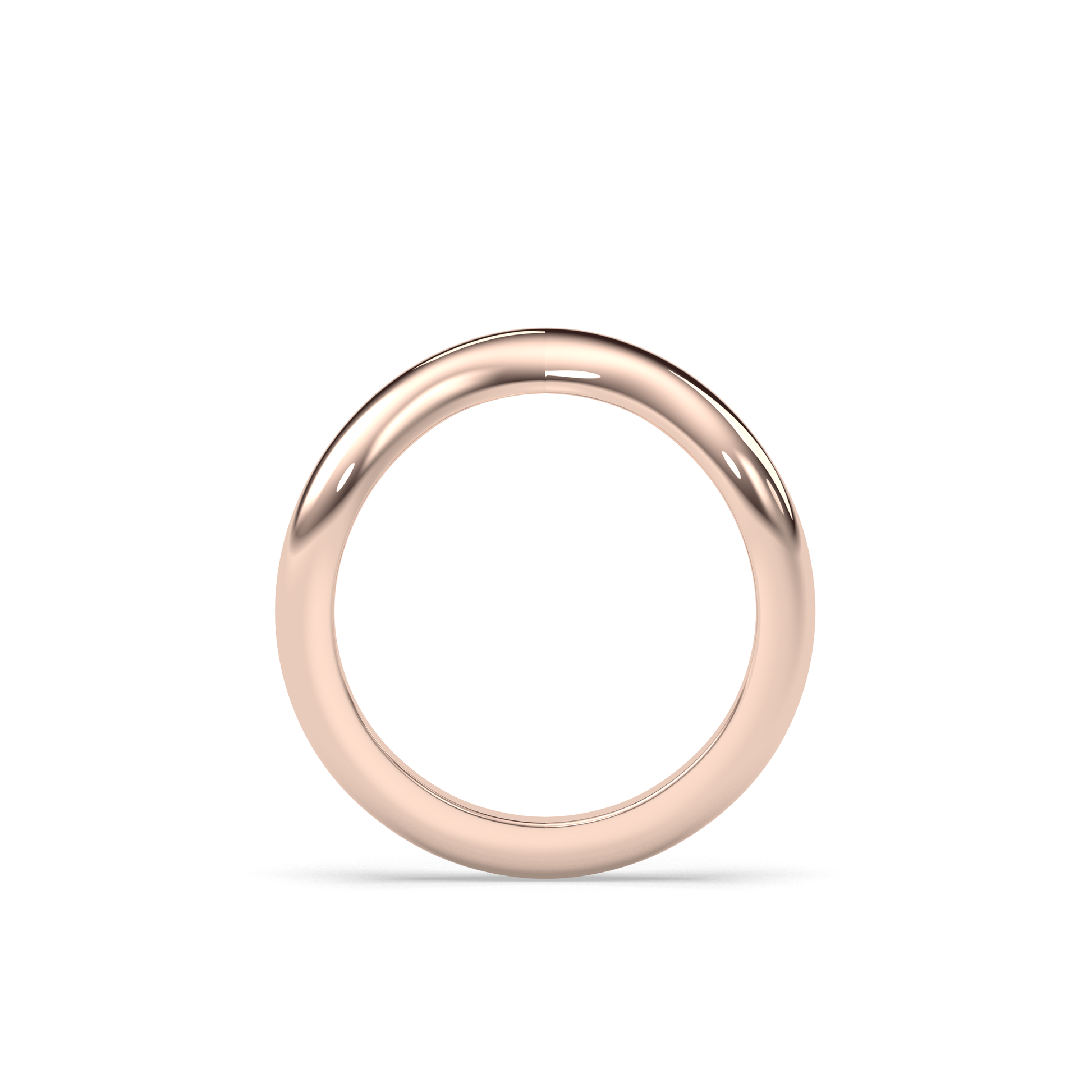 0.25 TCW Round Shaped Half Eternity Lab Grown Diamond Wedding Band