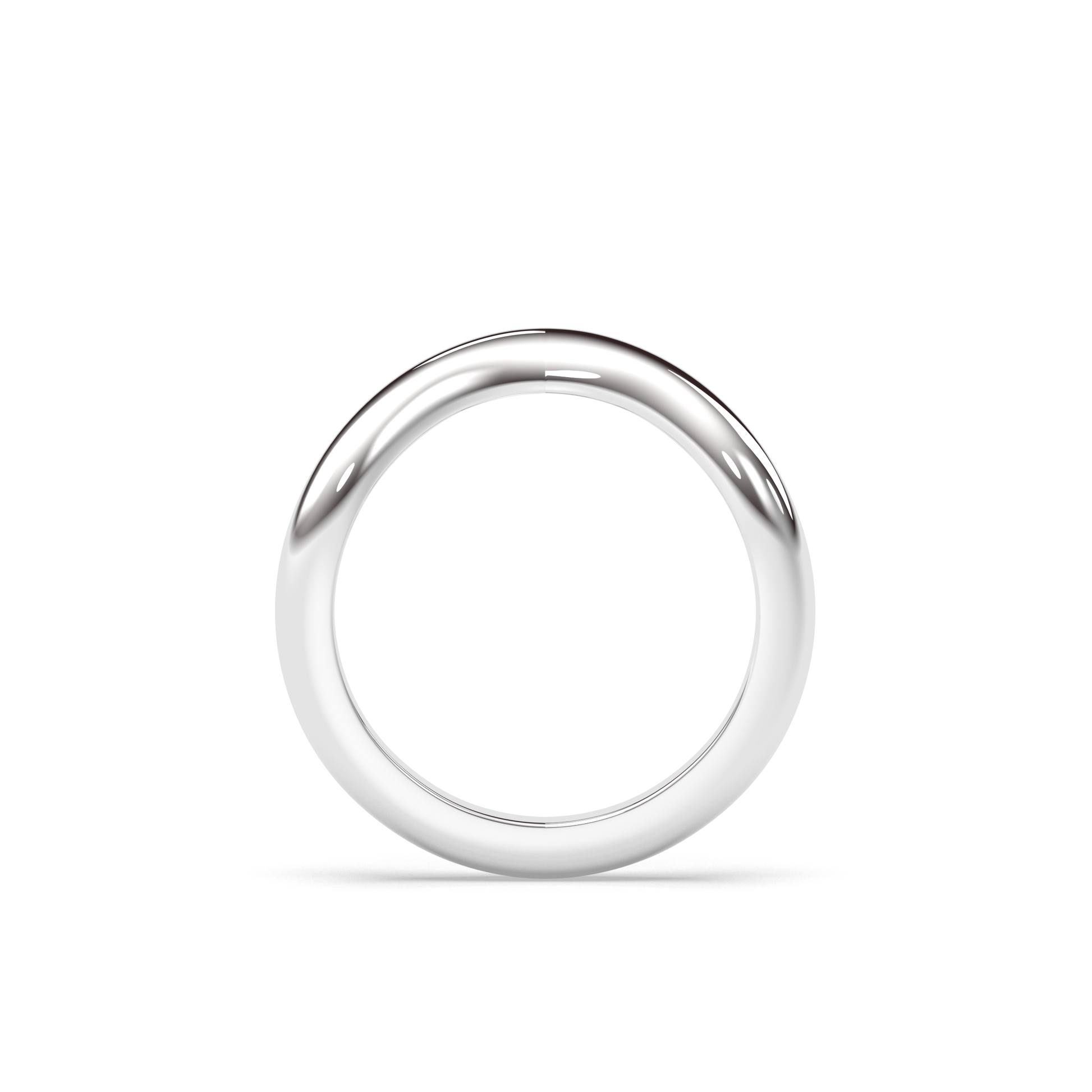 0.25 TCW Round Shaped Half Eternity Lab Grown Diamond Wedding Band