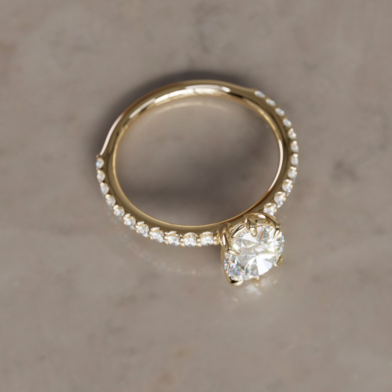 Marquise Shaped Three Stone Lab Grown Diamond Engagement Ring