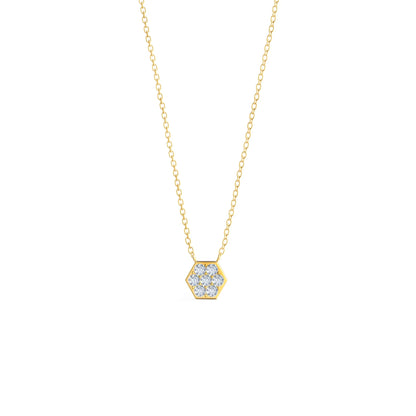 0.30 CT Round Moissanite Diamond Pendant Necklace in Solid Gold 6