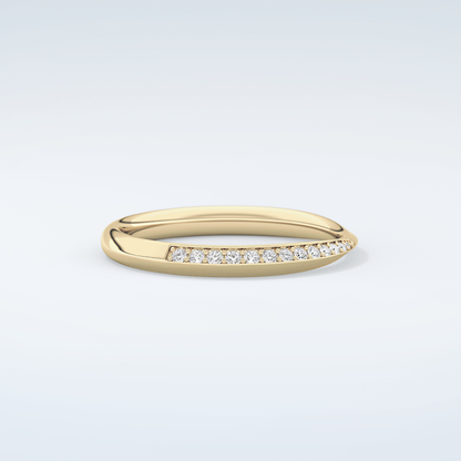 0.16 TCW Round Shaped Moissanite Wedding Band 4