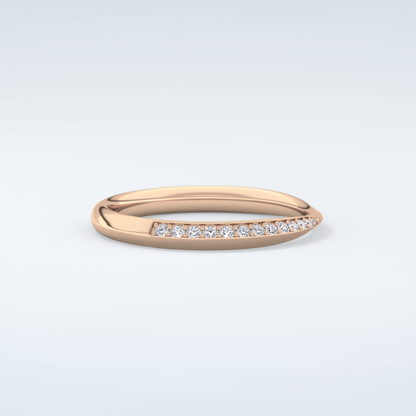 0.16 TCW Round Shaped Moissanite Wedding Band 10