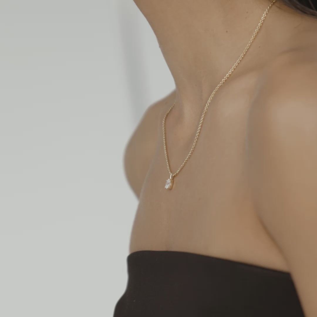 0.75 CT Oval Shaped Solitaire Lab Grown Diamond Necklace