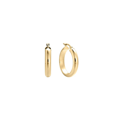 Lightweight Hoops Earrings in Gold 1
