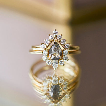 0.25 TCW Round Shaped Half Eternity Lab Grown Diamond Wedding Band