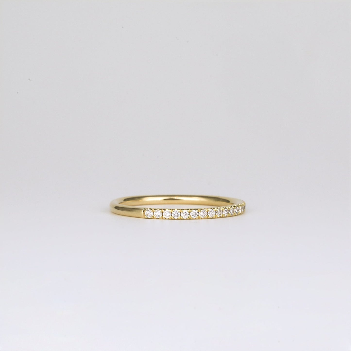 0.21 TCW Round Stones Half Eternity Lab Grown Diamond Wedding Band