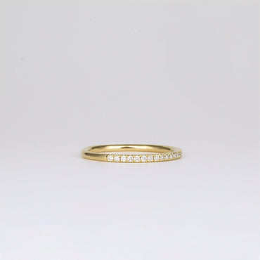 0.21 TCW Round Stones Half Eternity Lab Grown Diamond Wedding Band