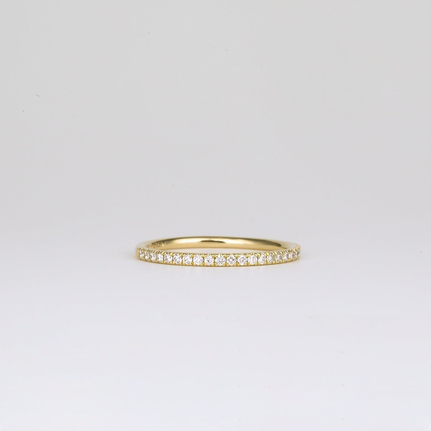 0.21 TCW Round Stones Half Eternity Lab Grown Diamond Wedding Band