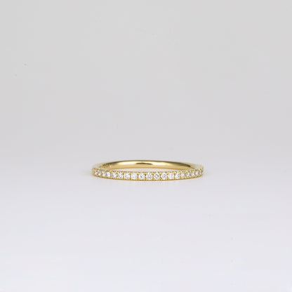 0.21 TCW Round Stones Half Eternity Lab Grown Diamond Wedding Band